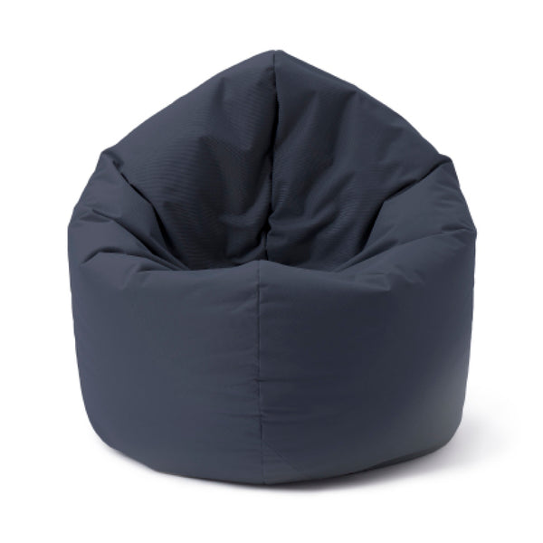 LUMALAND Sitzsack Drops (300 L) in Stahlgrau, wetterfest, leicht, mit EPS-Füllung für drinnen und draußen komfortabel.