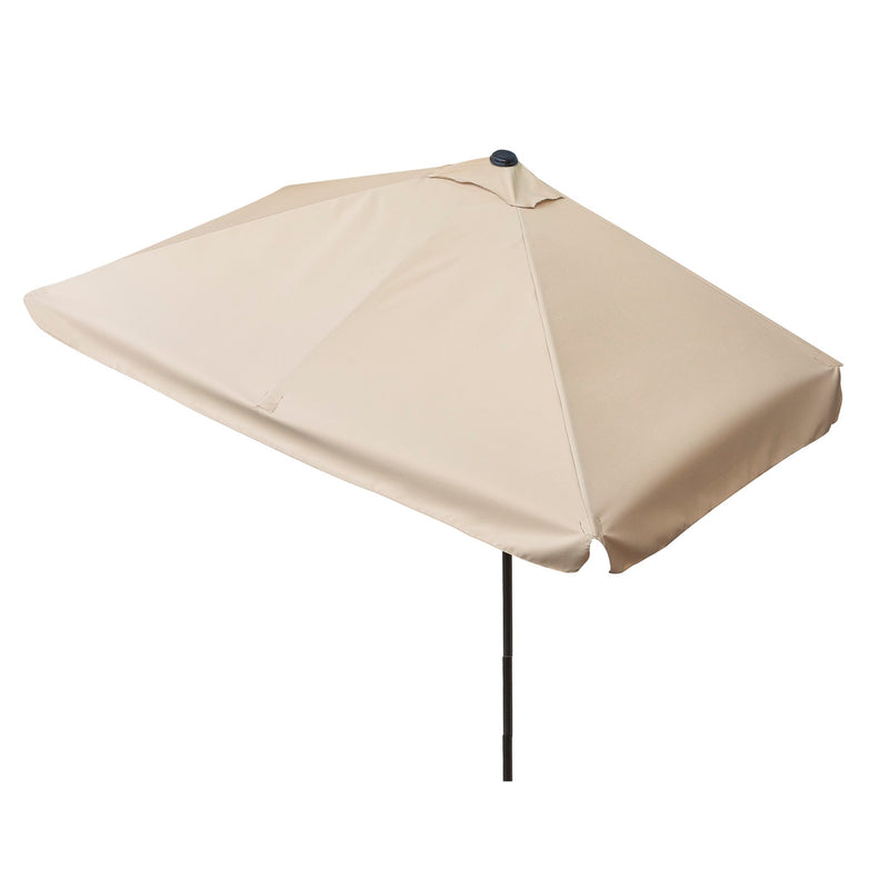 EASYmaxx Sonnenschirm mit UV-Schutz - rechteckig 230 x 140 cm - beige