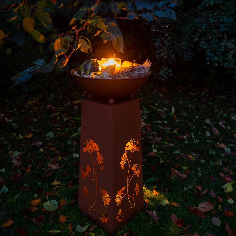 Hoberg LED Pflanzsäule in Rost-Optik