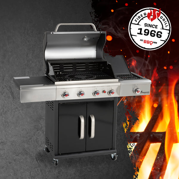 LANDMANN Triton 4.1 coaL Gas- und Holzkohlegrill