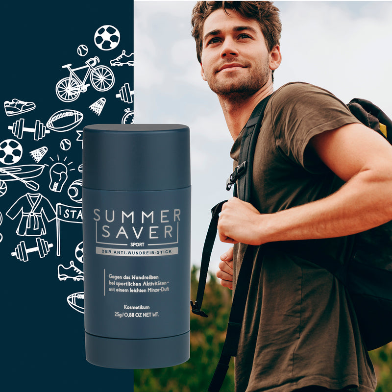 SUMMERSAVER Kosmetikum - Anti-Wundreib-Stick - Sport - 2er-Set (je 25 g)